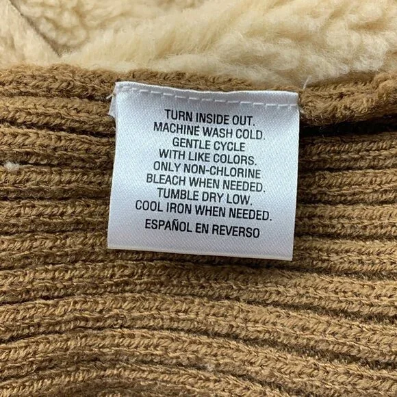 Charter Club Brown Faux Suede & Fur Vest - Picture 5 of 6